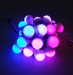 20pcs Lot DC12V WS2811 30mm Diffused LED Pixel Module Full Color 3 LEDs 5050 RGB led lamp string D30 modules waterproof IP686912423