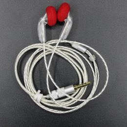 Earphones FENGRU DIY EMX500S Inear Earphones Flat Head DIY Earphone HiFi Bass Earbuds DJ Earbuds Heavy Bass Sound Quality PK Tingo TC200