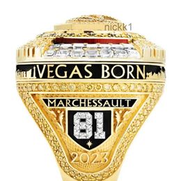 with Side Stones 2022 2023 Golden Knights Stanley Cup Team Champions Championship Ring Wooden Display Box Souvenir Men Fan Gift c Drop Ote2u CYA2