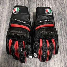 Aagv Gloves Agv Rider Gloves Racing Heavy Motorcycle Riding Equipment Anti Drop Cow Leather Waterproof Breathable Summer Men and Women Itjn
