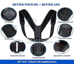 Posture Corrector Clavicle Spine Back Shoulder Lumbar Brace Support Belt Posture Correction Prevents Slouching DHL 8196128
