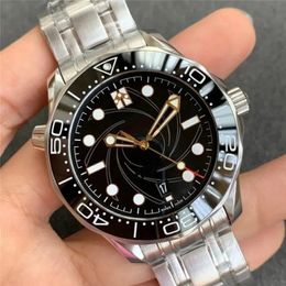 Top Luxury Automatic Mechanical Watch Movement Ceramic Bezel Dial Men's Watch Marine Stainless Steel Watches Designer 007