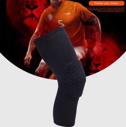 1PC high quality Breathable Sports Football Basketball Knee Pads Honeycomb Knee Brace Leg Sleeve Calf Compression Knee Support Pro2054746