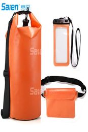 Waterproof Dry Bags Floating Compression Stuff Sacks Gear Backpacks for Kayaking Camping Bonus Phone Case and Pocket Tool2774095