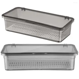 Kitchen Storage 2 Pcs Cutlery Box Utensil Supplies Home Silverware Holder For Delicate Organizer Unique Visible Case