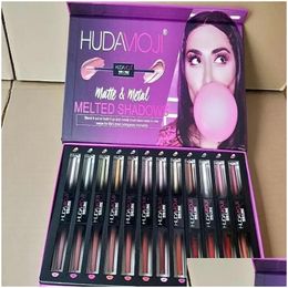 Makeup Sets 2021 Hudamoji 12 Colour Lipstick Palette Cream Lip Longlasting Cosmetics Limited Edition Shippiing Drop Delivery Health Be Dhes0