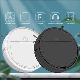 Robot Vacuum Cleaners 3 In 1 Smart Robot Vacuum Cleaner 9000PA Smart Sweeping Robot 1200mAH USB Charging Floor Cleaner Dry Wet Cleaning Spray Sweeper