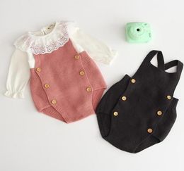 Korean Japan Style Autumn Newborn Cotton Clothes Rompers Infant Girls Baby Boys Fashion Brand Jumpsuit Clothing12348348