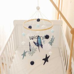 Mobiles# Baby Crib Mobiles Cartoon Felt Whale Rattles Toys Newborn Music Box Bed Bell Hanging Toys Holder Bracket Infant Crib Toys Giftsvaiduryb