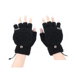 Ski Gloves Usb Heated Knitted Heating Battery Powered Outdoor 5V Knitting Sports Winter Warmer Motorcycle5890367 Drop Delivery Outdoor Dhait