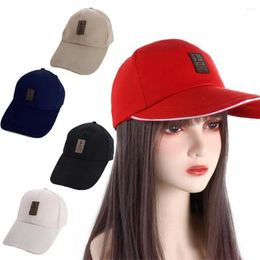 Ball Caps Hat Hop Hip Cotton Korean Style Sun Hats PU Leather Logo Women Baseball Letter Men