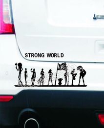 one piece strong world car sticker pirate luffy vinyl car trunk body sticker CA9436885336656636