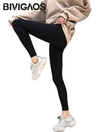 Capris Bivigaos New Women Sharkskin Black Leggings Thin Workout Stretch Sexy Fiess Leggings Skinny Legs Slimming Sport Leggings