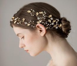 Fairy HeadPieces Gold with Ivory Wedding Accesosries 2021 Latest European Style Flowers Shape1956100