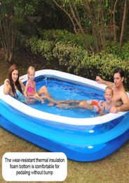 Inflatable Swimming Pool Adults Kids Pool Bathing Tub Outdoor Indoor Swimming Home Household Baby Wearresistant Thick3009078