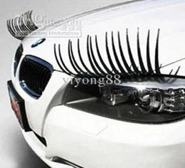 Car Stickers one pair Cool Fashion Eyelashes PVC Logo Sticker Lashes Decal Auto Exterior Accessories6705613