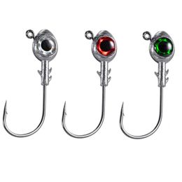 Fishing Hooks Drfish 10Pcs Big Eyes Jig Head Hook Lure For Soft Live Bait 3D Trout Bass Saltwater Freshwater 10G 14G 240119 Drop Deliv Dhahw