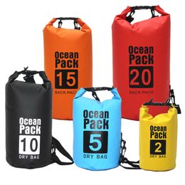 Bags Outdoor PVC Waterproof Dry Bag Pack Storage Sack Swimming Rafting Kayaking River Trekking Floating Sailing Canoeing Backpack