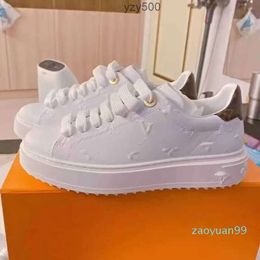 2023 Brand Casual Shoes High Quality Retro Men's Leather Lace Up Fashion 3d Printing Sports Women's Small White louisely Purse vuttonly viutonly vittonly lvse EF1A