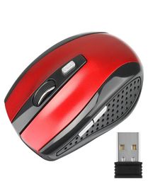 24GHz Wireless Mouse Adjustable DPI 6 Buttons Optical Gaming Wireless Mice with USB Receiver for Computer PC3654700