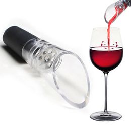 100pcs Acrylic Wine Pourer Bottle Stopper Decanter Portable Aerator Accessories Red wine quick decanter 240122