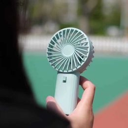 Electric Fans E5BA Mini Fan AA-Battery Powered Super Mute Cooling Fan for Home Office CampingL240122