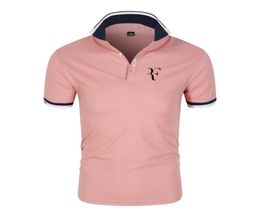 Brand Roger Federer Men s Polo Shirt F Letter Print Golf Baseball Tennis Sports Top T Shirt 2207054096051