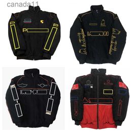 New F1 Formula One Racing Jacket Autumn and Winter Full Embroidery Cotton Clothing Spot Sale 7CB0
