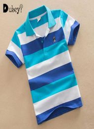 Plus Size Striped Polo Turndown Collar Tshirt Cotton Casual Shirts for Teenage Kids Teen Boys Girls School Clothing 015 Years 29540542