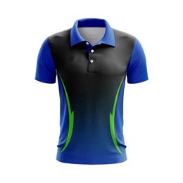Men's Golf T-Shirt Fashion Lapel Polo Shirt Fishing Top Badminton Breathable Sports Jersey Football Golf Quick Dry Short Sleeve