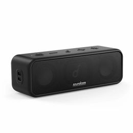 Speakers Anker Soundcore 3 Stereo Bluetooth Speaker 24 Hours Long Life IPX7 Waterproof Pure Titanium Diaphragm Driven Portable Speaker