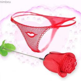 Sexy Set Creative Gift Romantic G-string G-String Rose Lace Lingerie Sexy Panties Thongs V-string BriefsL240122