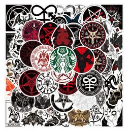 50PcsLot Satan Sticker Devil Demon Evil Hell Satanism Sticker Graffiti Stickers for DIY Luggage Laptop Skateboard Motorcycle Bicy2124688