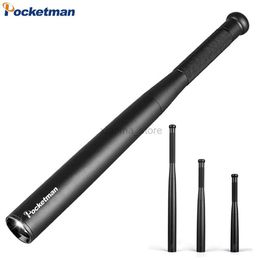 Flashlights Aluminium Alloy LED Flashlight Baseball Bat 8000LM Flashlights Tactical Torch Self-defense Flashlight Emergency Flashlights 240122