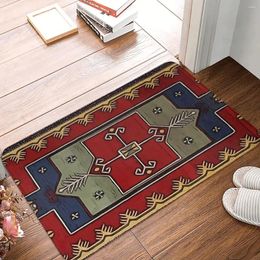 Carpets Ancient Armenian Folk Art Non-slip Doormat Bath Mat Design Hallway Carpet Entrance Door Rug Indoor Decor