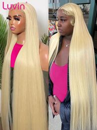 Human Hair 613 Honey Blonde 13x6 HD Lace Frontal Wig Human Hair Colour Straight 13x4 Lace Front 5x5 Glueless Baby Hair Wig