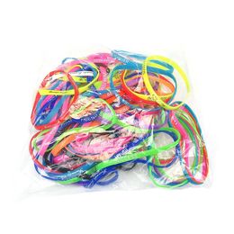 Hot Sale Promotional Gift Printing English Letter Luminous Silicone Bracelet Fluorescent Luminescent Rubber Sports Bracelet