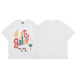 Women's T-shirt, Summer Designer shirt Same Style for Men and Women, Letter Landscape Print, Asian Size s-xl