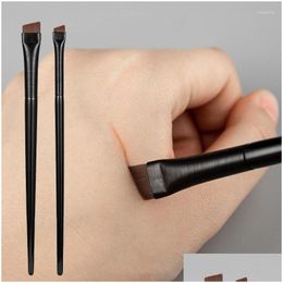 Makeup Brushes 1/2 Pcs Professional Small Angled Eyebrow Brush Eyeliner Brow Contour Fine Tool Drop Delivery Health Beauty Tools Acces Otxge