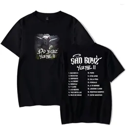 Erkek Tişörtleri Junior H T-Shirts Sad Boyz 4 Life Mast Baskı Tee Unisex Moda Komik Gündelik Yaz Kısa Kollu Üstü Erkekler Kadınlar