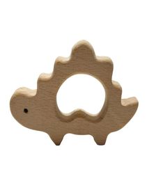 4pcs Nature Wooden Ankylosaurus shape Teethers Nature Baby Teething Toy Organic Ecofriendly Wooden Teething DIY Accessory8188843