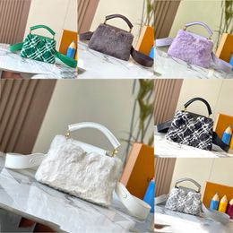 High quality Designer bag winter handbag shoulder bag fluff Womens fashion tote bag Luxury mink fur Crossbody bag 22668