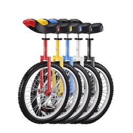 Saddles 16/18/20 Inch Unicycle Steel Unicycle Children Adult Balance Exercise Bike Adjustable Standard Seat Thickened Aluminium Alloy Rim