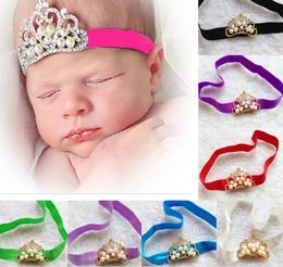 Beautiful Pearl crown Hair Accessories baby girl headband girl039s hair band head band kids hair accessories 10pcs8963987