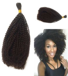 Mongolian Bulk Hair Afro Kinky Curly Bulk For Braiding Human Hair Extensions 826 Inch In Stock FDSHINE5197017