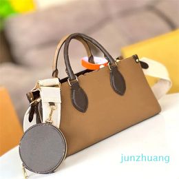 Tote Bag Women Shopping Bags Handbag Purse Package Classic Letter Print Strap With Wallet Pouch 2024