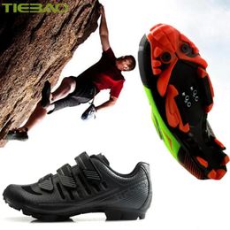 Footwear Tiebao Cycling Shoes Sapatilha Ciclismo Mtb Men 2021 Cycle Sneakers Mountain Bike Bicycle Racing Shoes Outdoor Superstar Shoes