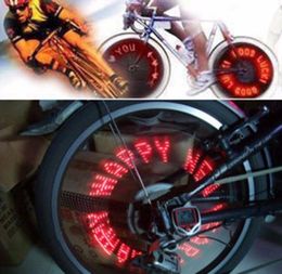 Whole New Cool 7 LED Bicycle Bike Lamp Wheel Tire Spoke Flash Letter Light Search1525556