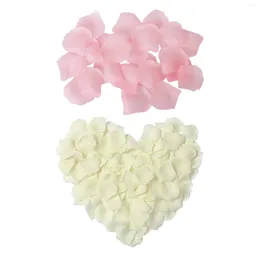 Decorative Flowers 200 Pcs Roses Artificial Petals For Wedding Party Home El Valentine'S Day Decoration Light Pink & White