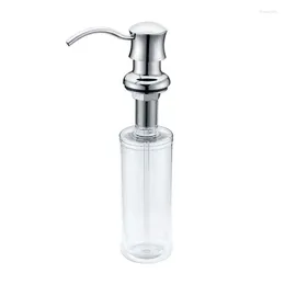 Liquid Soap Dispenser European Kitchen Sink Countertop Built In Hand Copper Pump 320Ml Large Capacity Bottle